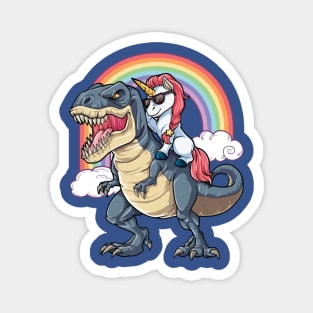 Unicorn Riding T-Rex 2 Magnet