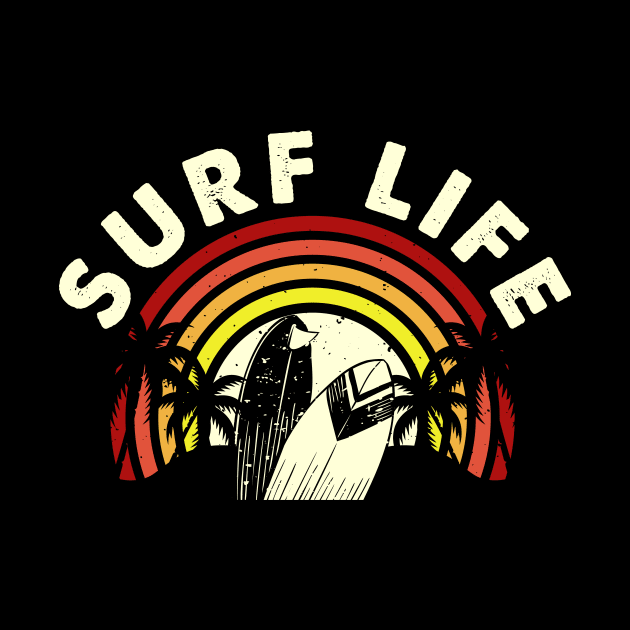 Surfing Life T Shirt For Women Men by QueenTees