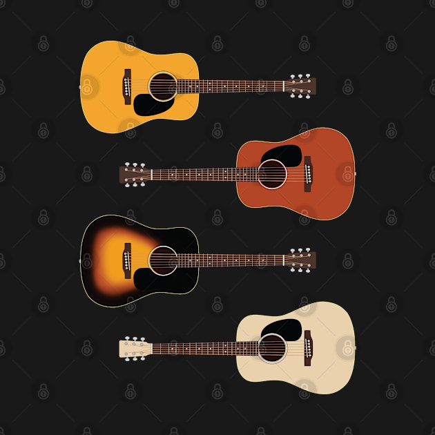Dreadnought Style Acoustic Guitar Pack by nightsworthy
