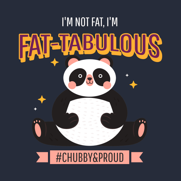 Fat-Tabulous Panda Bear by Art By Bear