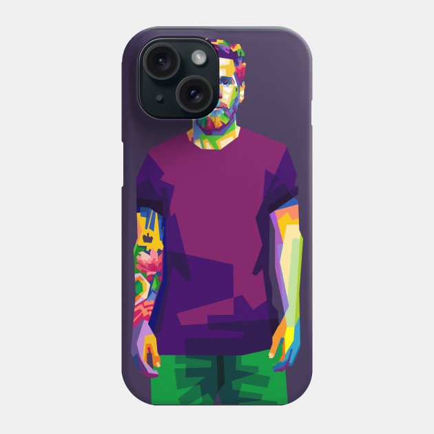 Lionel Messi WPAP Phone Case by erikhermawann22