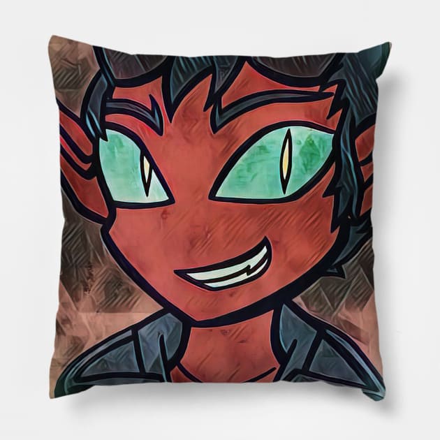 Monster Prom | Damien Lavey Pillow by ScribbleSketchScoo