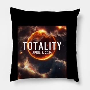 Total Solar Eclipse Totality April 8, 2024 Great American Eclipse Pillow