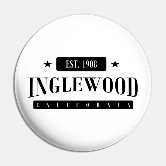 Inglewood Est. 1908 (Standard Black) Pin by MistahWilson
