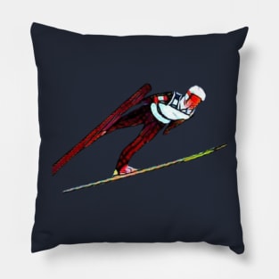 ski jumping Pillow