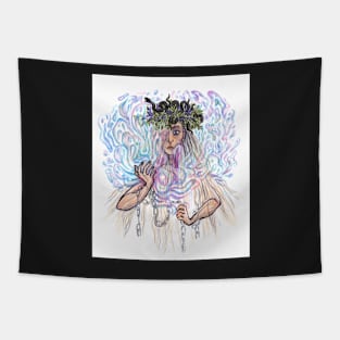 Hecate goddess of Witchcraft and Ghosts Tapestry