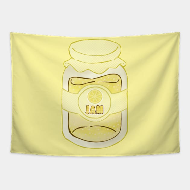 Kawaii Lemon Jam Tapestry by Funtimeisparty