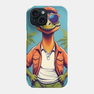 Tropical Dinosaur AI Art Phone Case