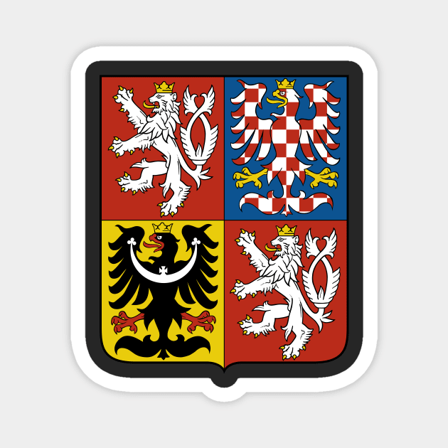 Coat of arms of the Czech Republic Magnet by Flags of the World