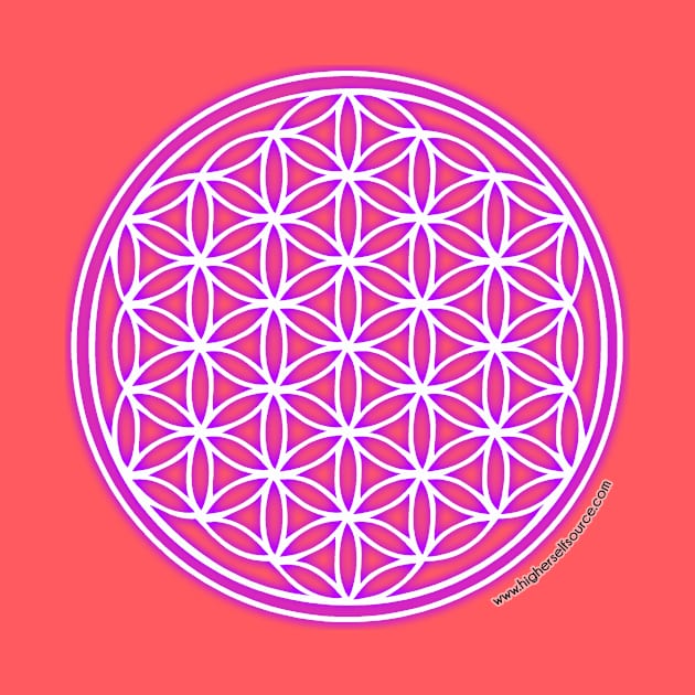 Purple Flower of Life by HigherSelfSource