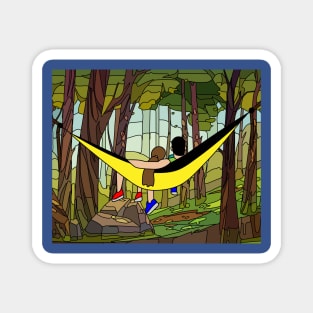 Idlers Hammock Do Nothing Magnet