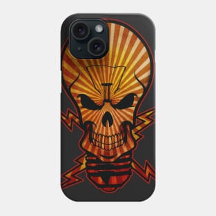 Skull Bulb Red Dawn Phone Case