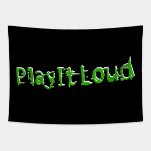 Nintendo "Play It Loud" Green Logo Tapestry