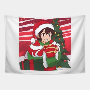 Anime Christmas Tapestry