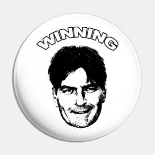 Charlie Sheen Winning Pin