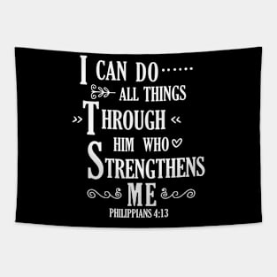I Can Do All Things Through Him Tapestry