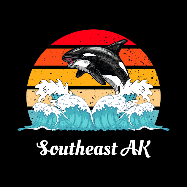 Southeast Alaska Distressed Orca Killer Whale Waves Art by twizzler3b