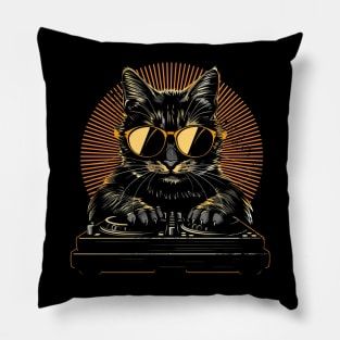 Cat DJ Play Pillow