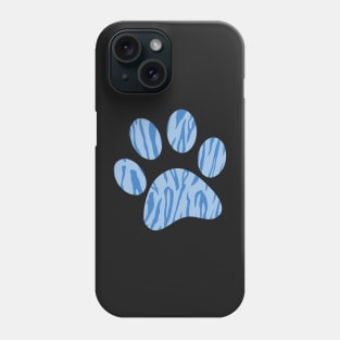 Blue Tiger Print Phone Case