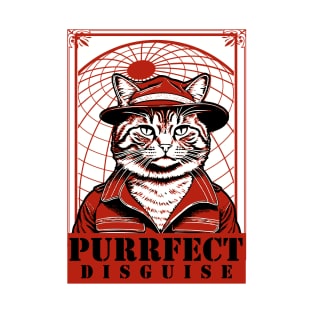 Purrfect Disguise Undercover Cat Agent T-Shirt