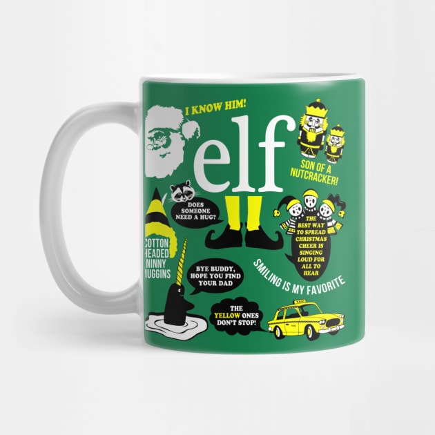 Smiling's my favorite Buddy The Elf Movie Will Ferrell Coffee Mug