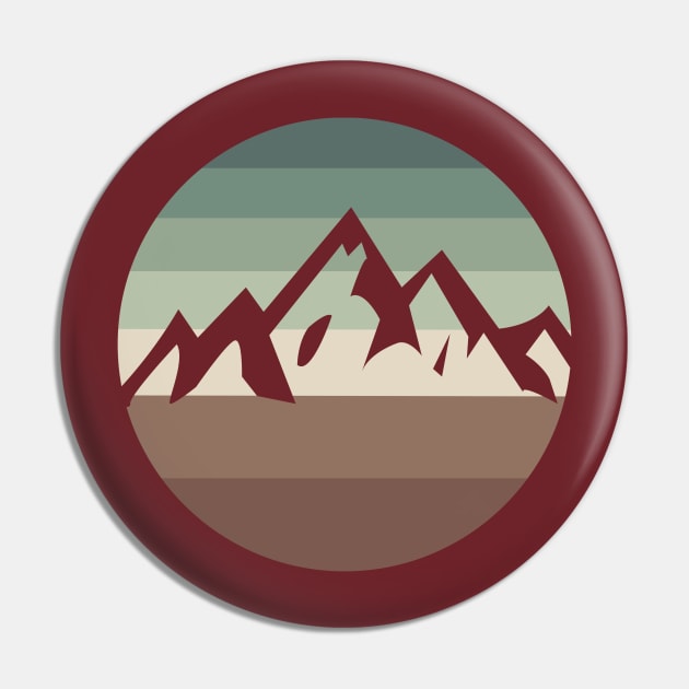 Multi-Color Mountain Pin by OutdoorNation