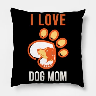 Love Dog Mom Pillow