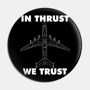 In thrust we trust with airplane design Pin