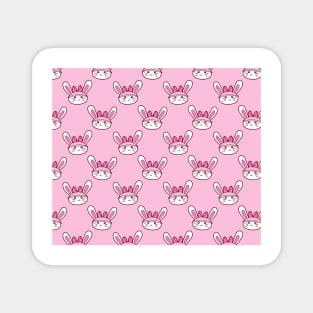 Bunny Face Pattern Magnet