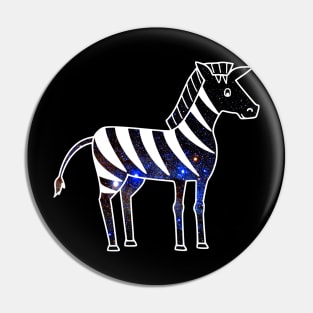 Space Zebra Pin