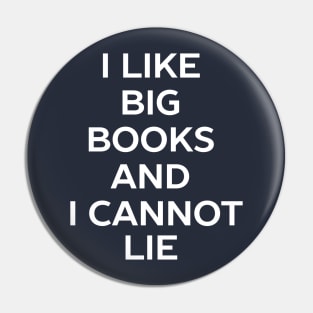 Funny Book Reading T-Shirt Pin