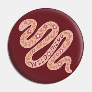 Wild Thing Snake - Blush Ochre Pin