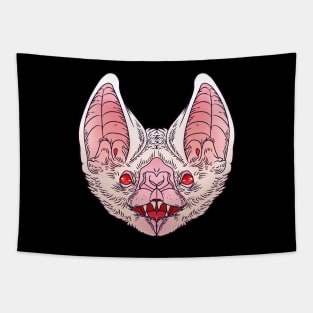 Albino vampire bat face Tapestry