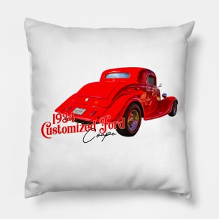 1934 Customized Ford Coupe Pillow