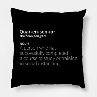 Quarantined Senior Definition Pillow