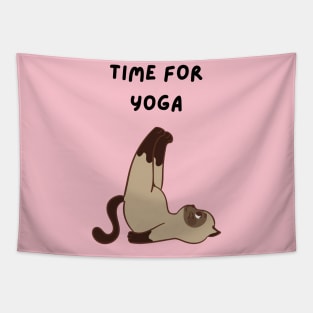 time for yoga Tapestry