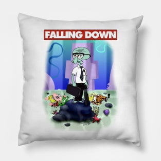 Squidward Falling Down Pillow