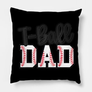 T-ball Dad Cute Groovy Loud  And Proud Dad Father's Day Pillow