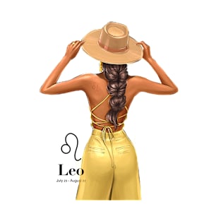 Leo Zodiac Fashion Girl T-Shirt