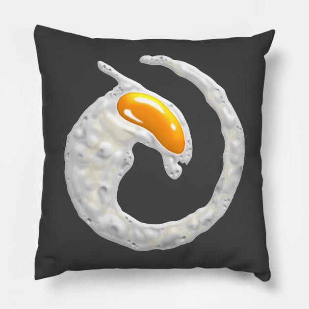 Xeno Fried Egg Pillow by CCDesign