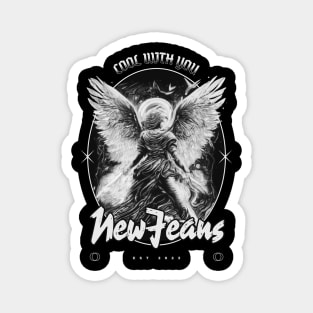 New jeans newjeans cool with you typography bunny tokki | Morcaworks Magnet