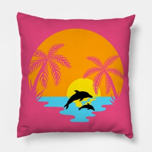 Dolphin view Pillow