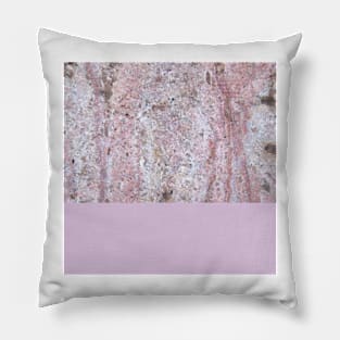 Pastel amethyst on marble Pillow