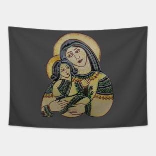 God mother with Jesus christmas decor Tapestry