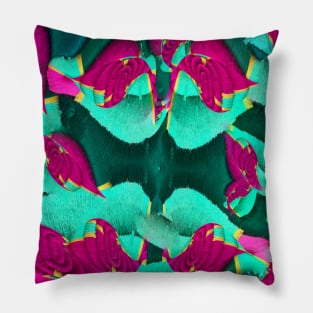 3D abstract knitted all eyes on me colorful pattern Pillow