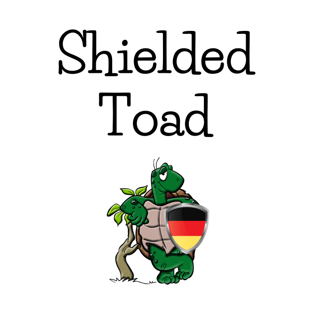 Turtle Schildkröte (Shielded Toad) auf Deutsch with German Shield by Time4German
