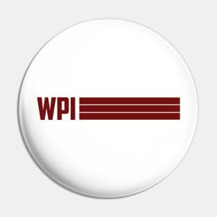 WPI Retro Stripe Pin