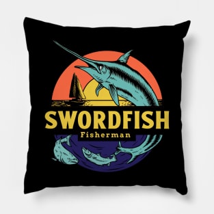 Swordfish Fisherman Pillow