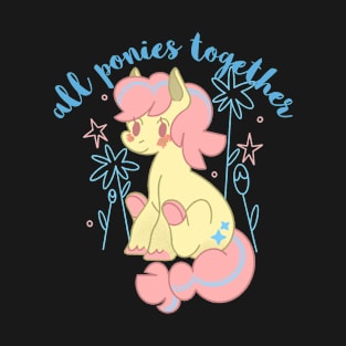 All Ponies Together Design T-Shirt