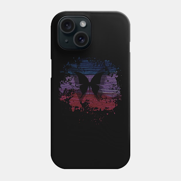 Butterfly Colorful, Retro Design, Punkstraster Phone Case by VanIvony